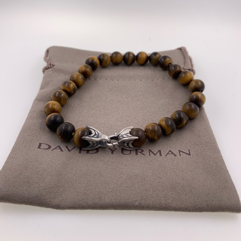 David Yurman men’s Tiger Eye spiritual beads